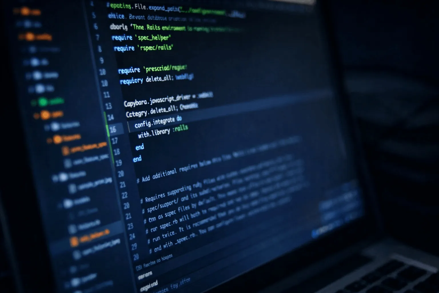 Skärm med kod och webbutveckling för företag i Karlstad